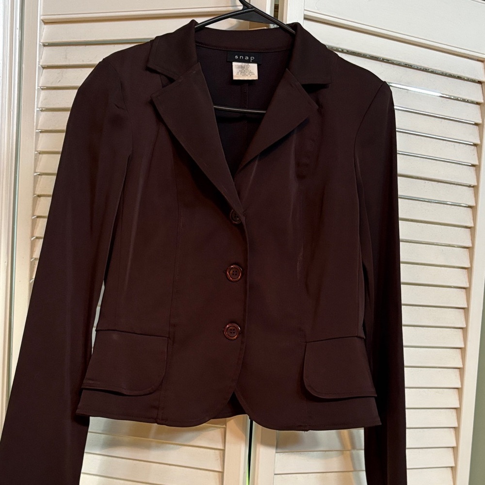 Snap Women's Dark Brown Blazer